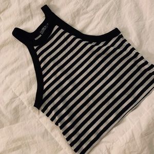 stripped crop top